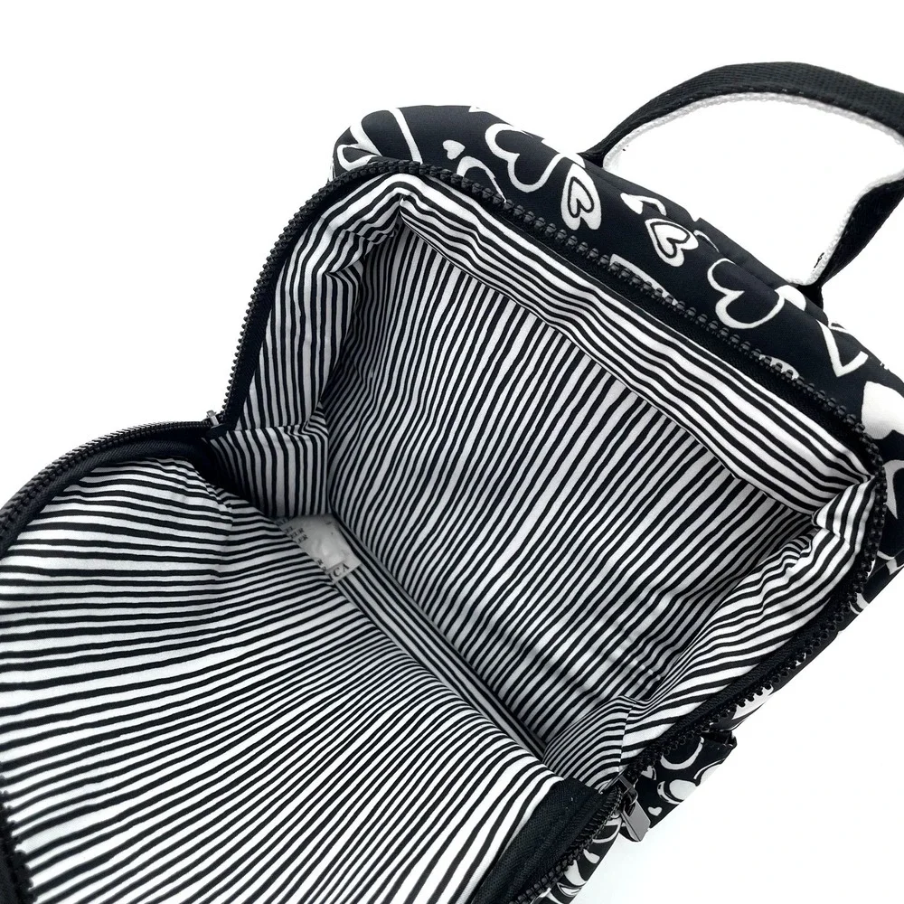 Brighton Love Endless Love Backpack NWT Black White Heart Print 9